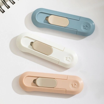 Нож канцелярский Deli ENS065-PK шир.лез.12мм пластик розовый