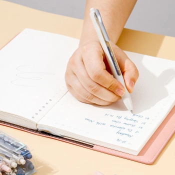 Ручка гелев. автоматическая Deli Linfini EG86-BL