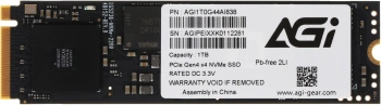 Накопитель SSD AGi PCIe 4.0 x4 1TB AGI1T0G44AI838