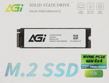 Накопитель SSD AGi PCIe 4.0 x4 1TB AGI1T0G44AI838