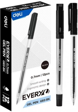 Ручка гелев. Deli EveryU EG83-BK