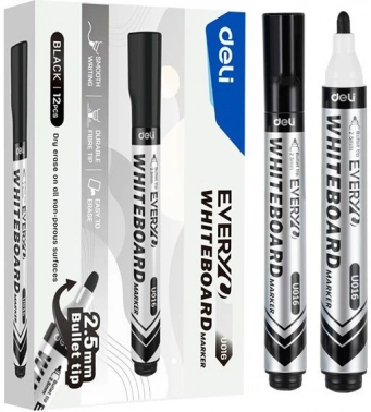Маркер для досок Deli  EU016-BK