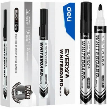 Маркер для досок Deli  EU017-BK