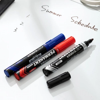 Маркер перманентный Deli  EU217-BL