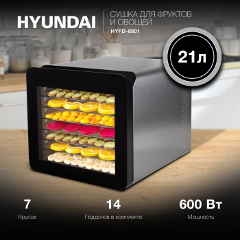 Сушка для фруктов и овощей Hyundai HYFD-8801
