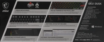 Клавиатура MSI VIGOR GK41 DUSK LR RU
