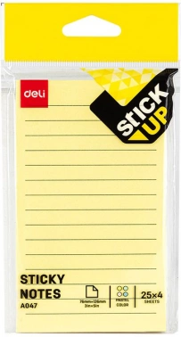 Блок самоклеящийся бумажный Deli Stick UP EA047