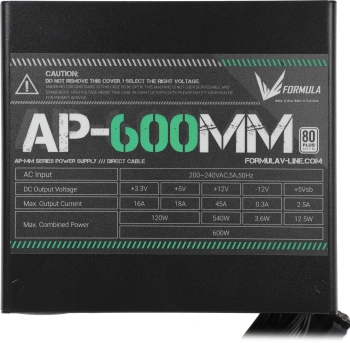 Блок питания Formula ATX 600W AP-600ММ