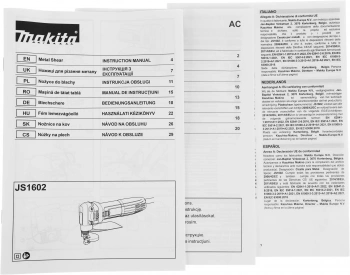 Листовые ножницы Makita JS1602