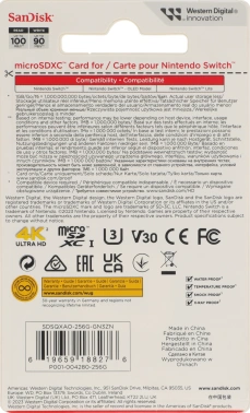 Флеш карта microSDXC 256GB Sandisk  SDSQXAO-256G-GN3ZN