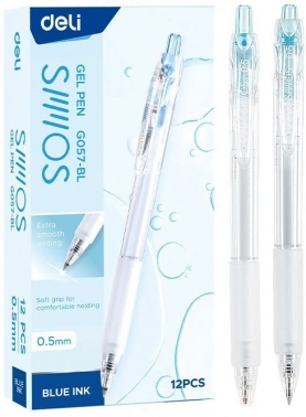 Ручка гелев. Deli Smoos EG057-BL