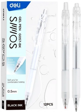 Ручка гелев. Deli Smoos EG057-BK