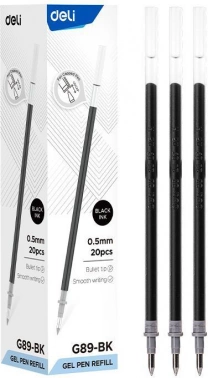 Стержень для гелевых ручек Deli EG89-BK