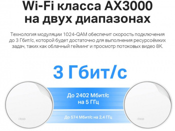 Бесшовный Mesh роутер TP-Link Deco X50-PoE(1-pack)