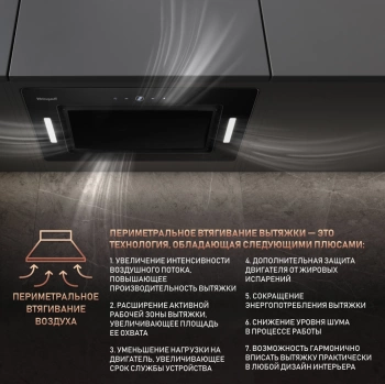 Вытяжка встраиваемая Weissgauff Aura 1350