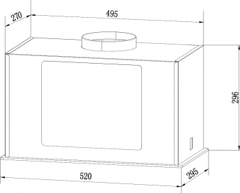 Вытяжка встраиваемая Weissgauff Aura 1350