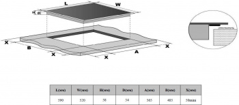 Индукционная варочная поверхность Weissgauff HI 632