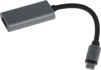 Переходник Buro ver1.4 USB Type-C (m) HDMI (f) 0.1м (BU-TYPEC-HDMI(F)) серый (пакет)