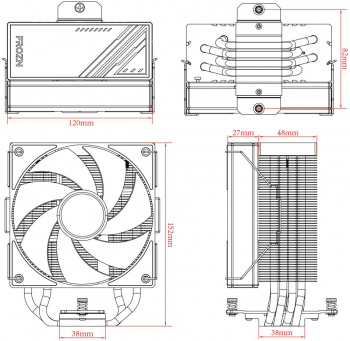 Устройство охлаждения(кулер) ID-Cooling Frozn A410