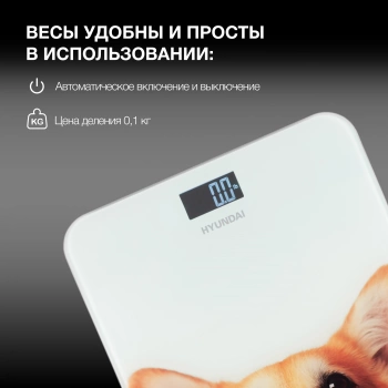Весы напольные электронные Hyundai H-BS03671