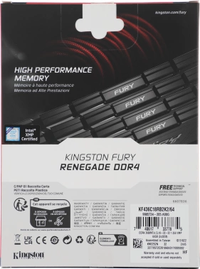 Память DDR4 2x32GB 3600MHz Kingston  KF436C18RB2K2/64