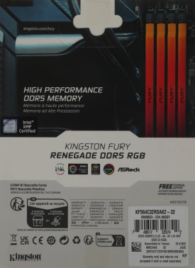 Память DDR5 2x16GB 6400MHz Kingston  KF564C32RSAK2-32