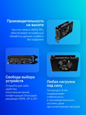 Видеокарта Palit PCI-E 4.0  PA-RTX3050 STORMX