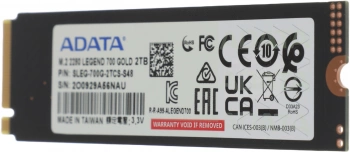 Накопитель SSD A-Data PCIe 3.0 x4 2TB SLEG-700G-2TCS-S48