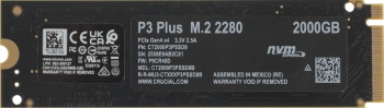Накопитель SSD Crucial PCIe 4.0 x4 2TB CT2000P3PSSD8