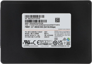 Накопитель SSD Samsung SATA-III 480GB MZ7L3480HBLT-00A07