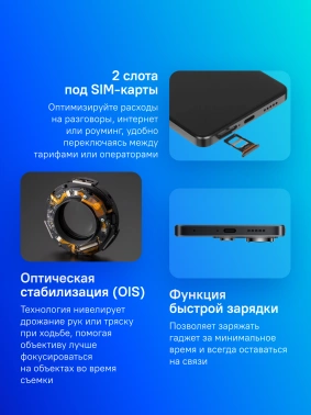 Смартфон Xiaomi Poco X6 5G 256Gb 8Gb черный моноблок 3G 4G 2Sim 6.67