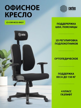 Кресло Cactus  CS-CHR-MC03-BKGY