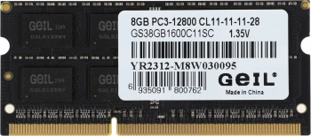 Память DDR3L 8GB 1600MHz Geil  GS38GB1600C11SC