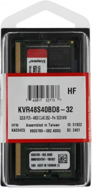 Память DDR5 32GB 4800MHz Kingston  KVR48S40BD8-32