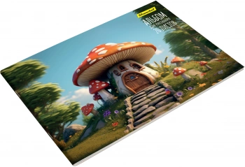 Альбом для рисования Silwerhof 20л. A4 Сказочный мир 4диз. мел.картон скрепка (упак.:4шт)