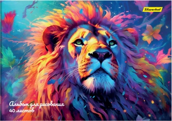 Альбом для рисования Silwerhof 40л. A4 Акварель 2диз. картон скрепка (упак.:2шт)