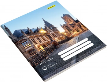 Набор тетрадей Silwerhof 48л. лин. A5 Улицы Мира 4диз. мел.карт. вод.лак скрепка (упак.:4шт)