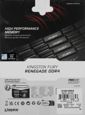 Память DDR4 8GB 3600MHz Kingston  KF436C16RB2/8