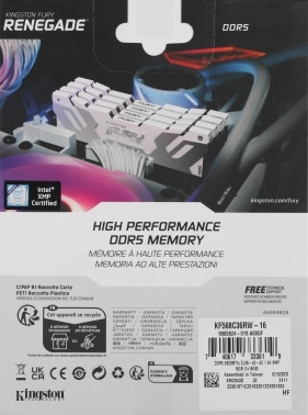 Память DDR5 16GB 6800MHz Kingston  KF568C36RW-16