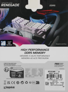Память DDR5 16GB 7200MHz Kingston  KF572C38RW-16