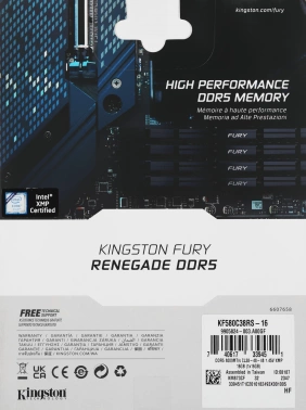 Память DDR5 16GB 8000MHz Kingston  KF580C38RS-16
