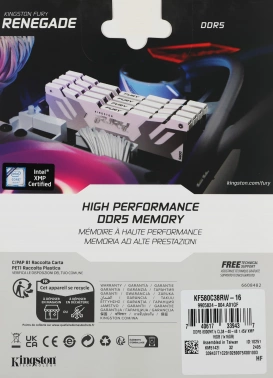 Память DDR5 16GB 8000MHz Kingston  KF580C38RW-16