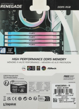 Память DDR5 16GB 8000MHz Kingston  KF580C38RWA-16