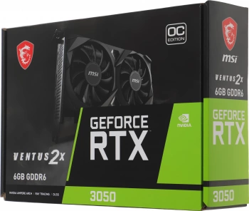 Видеокарта MSI PCI-E 4.0  RTX 3050 VENTUS 2X 6G OC