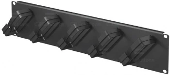 Кабельный органайзер горизонтальный C3 Solutions C3.OH1001 односторонний кольца 1U шир.:19