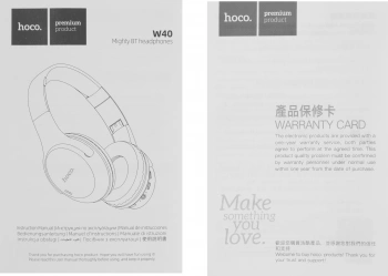 Гарнитура накладные Hoco Mighty W40