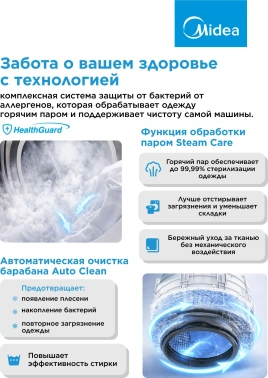 Стиральная машина Midea MF200W90WBS/W-RU