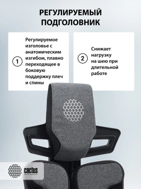 Кресло Cactus  CS-CHR-DUO-GYBK