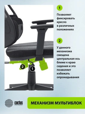 Кресло Cactus  CS-CHR-DUO-GYBK