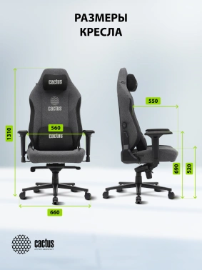 Кресло Cactus  CS-CHR-MAG-GY